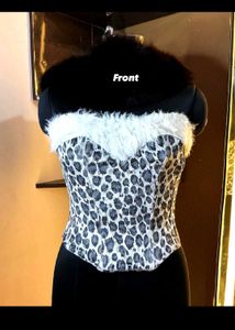 Leopard Corset Top