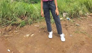 Trendy Grey Cargo Jeans