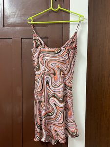 y2k chic marble-printed dress🧡🤎