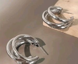 Silver illusion Earrings