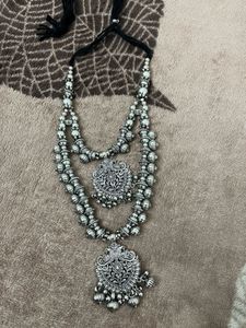 Oxidized Silver Necklace