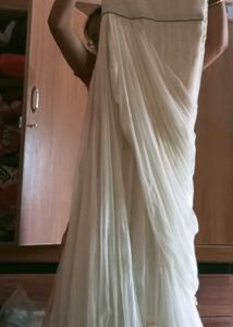 Elegant Ivory Embellished Gown With Beautiful Work