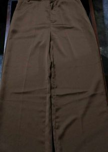 Brown Wide Leg Trousers