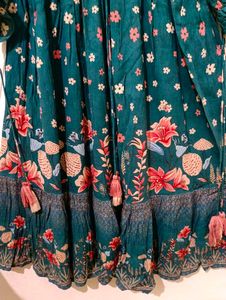 Combo Of Long Pleated Gown &amp; Floral Western Dress