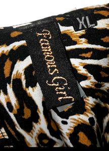 animal print Georgette fabric Dress 👗😇