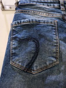 Distressed Cuff Jeans