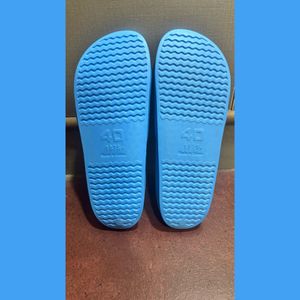 NEW KOOK N KEECH BLUE RUBBER SLIDES