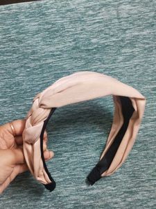 Beige Knotted Headband