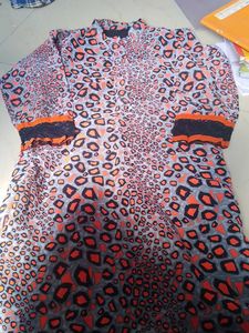 Long Culer Top And Chudidar Salwar Balck