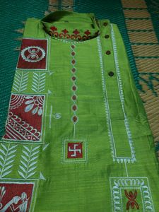 Embroyedari Designer Silk Kurta