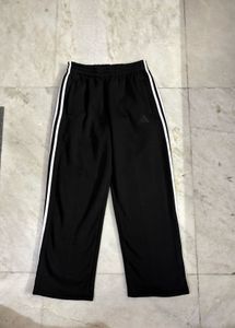 Adidas Black 3 Stripes Straight Fit SweatPants