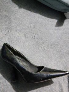 Black Pointed Heel Pumps