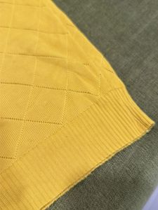 Yellow Knit Sleeveless Top