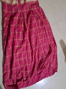 Pink Checkered Kurta