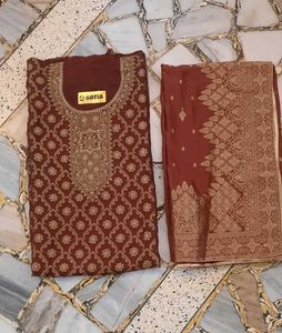 PURE BANARSI SUIT SET DUPATTA