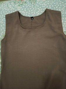Brown Sleeveless Dress