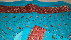 Elegant Blue Saree