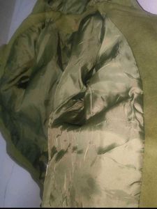 Green hooded jacket