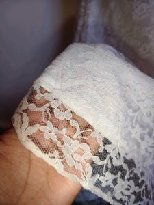 Elegant White Lace Dress