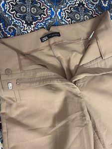 Beige Casual Pants