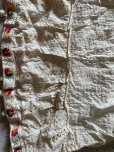 Off White Short Kurta/Top