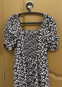 Floral Print Midi Dress