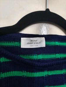 Striped Knit Crop Sweater