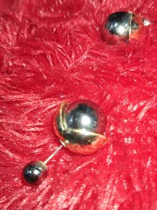 Elegant Silver &amp; Black Earrings