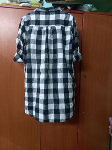 Black&amp;white Checked Shirt (XXL size)