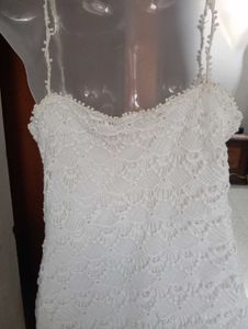 White Lace Mini Dress