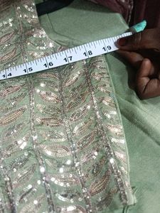 Sage Green Sequiens Dress