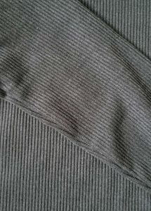 Black Ribbed Top With Tag