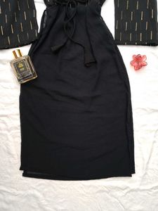 Corset Back Long Partywear Kurti 🖤