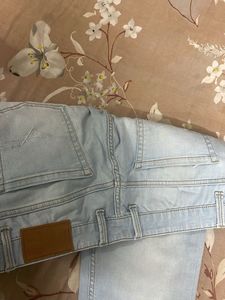 Light Wash Straight Leg Jeans