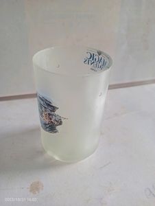 Hand made beautiful glass upcycled from vodka bott
