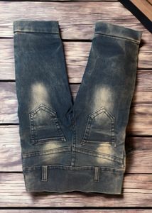 High Waist Denim Capri For 3-4 Years Girl