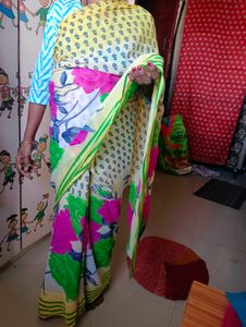 Floral Print Saree
