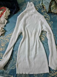 White High Neck Dress (Women)