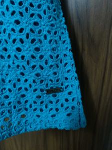 Cute Blue Cut out Tank Top