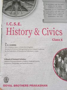 Icse History &amp; Civis Dn Kundra Class 10th