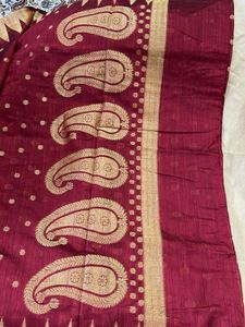 Elegant Maroon Saree