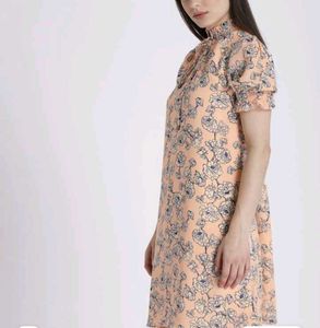 Chemistry - cream coloured printed A-line dress
