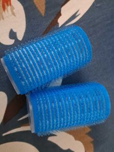 Blue Hair Rollers(set Of 5)