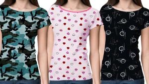 Women Pure Cotton T-Shirt.