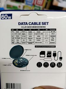 Versatile Cable Storage Box with USB Adapter Kit: