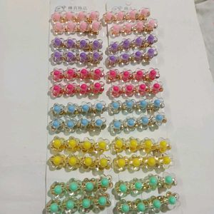 Colorful Flower Hair Clips