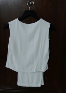 White Vest &amp; Pants Set