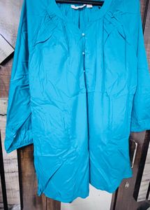 Elegant Teal Top Plus size 5XL