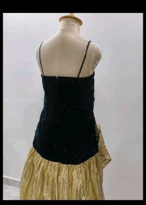 Vintage Black &amp; Gold Party Dress