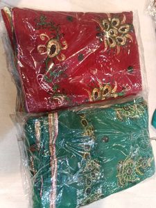 2 Saree Combo No Blouse